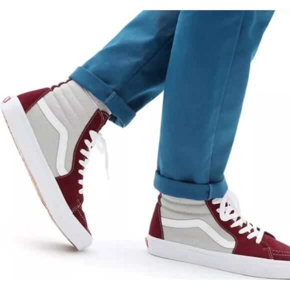 Vans Port Royal Mineral Gray SK8-Hi Classic Sport Sneaker Hi-Top Size M7 W8.5 - Picture 1 of 16